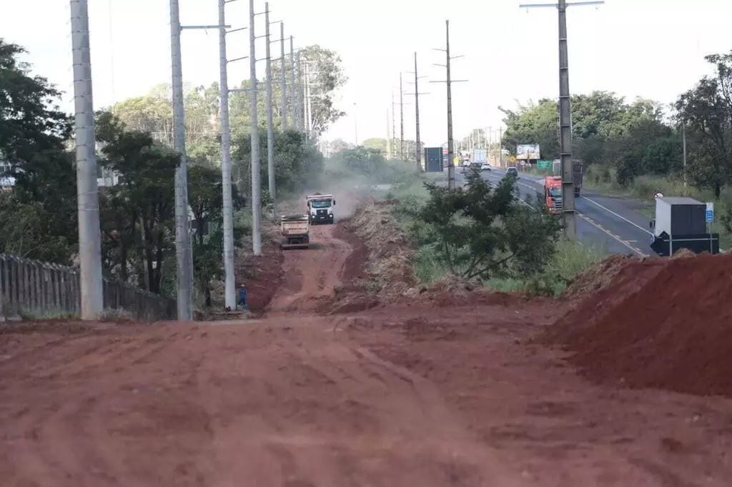 ComeÃ§a obra de viaduto entre BR-163 e acesso Ã  ChÃ¡cara dos Poderes