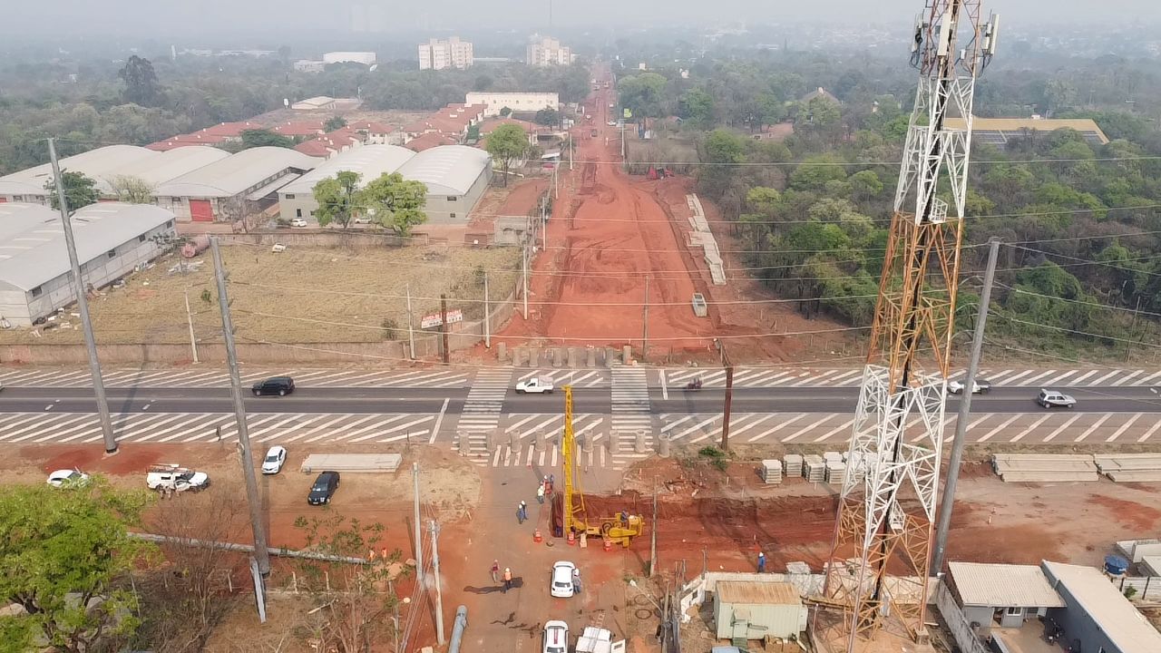 Obras do Viaduto Jardim Veraneio avan&Atilde;&sect;am ap&Atilde;&sup3;s  cinco meses com importantes marcos